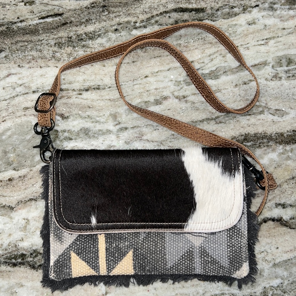 Myra bag crossbody. Cowhide purse bag